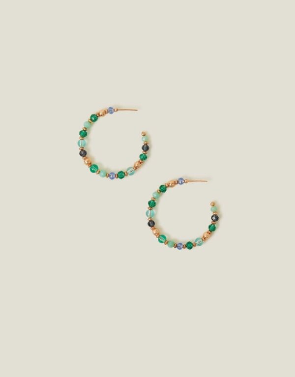 Beaded Hoop Earrings