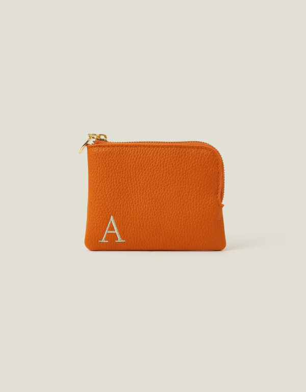 Initial Coin Purse Orange