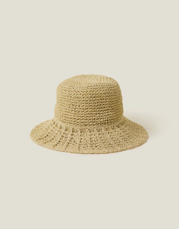 Loose Weave Bucket Hat Natural