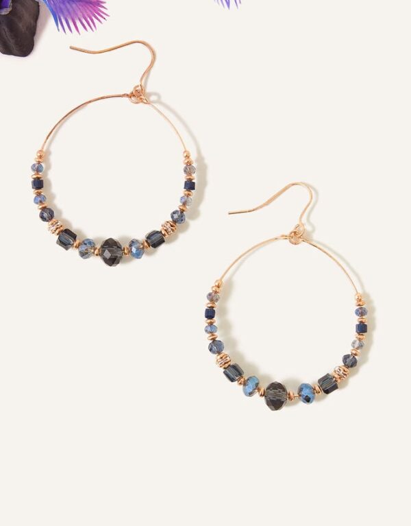 Mixed Beaded Hoops