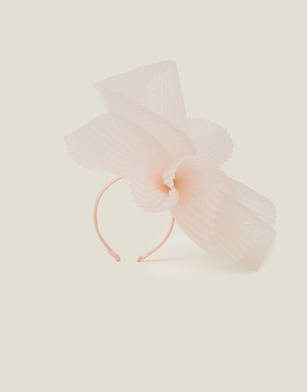 Pleated Fascinator Pink