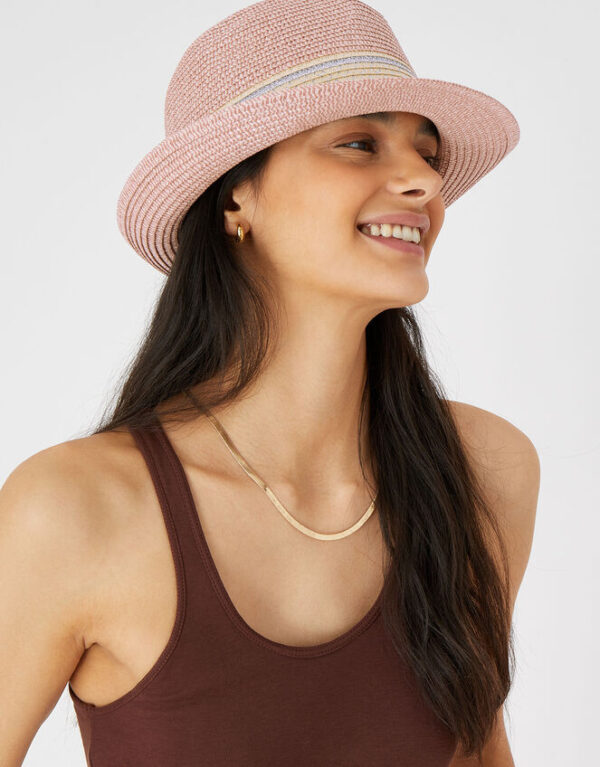 Sarah Sparkle Trilby Hat Pink