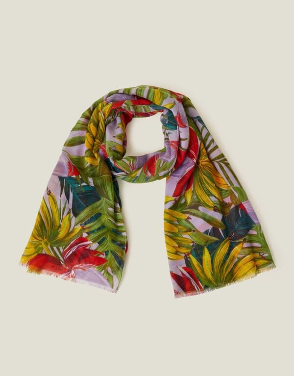 Tropical Print Scarf