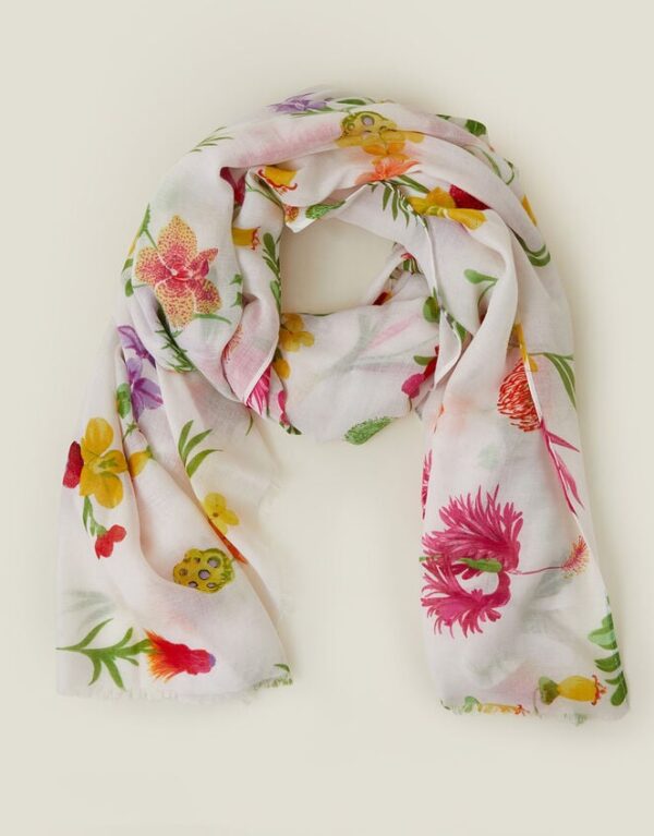 Wild Flower Print Scarf